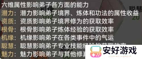 最强祖师挑选战斗弟子时六维的影响讲解