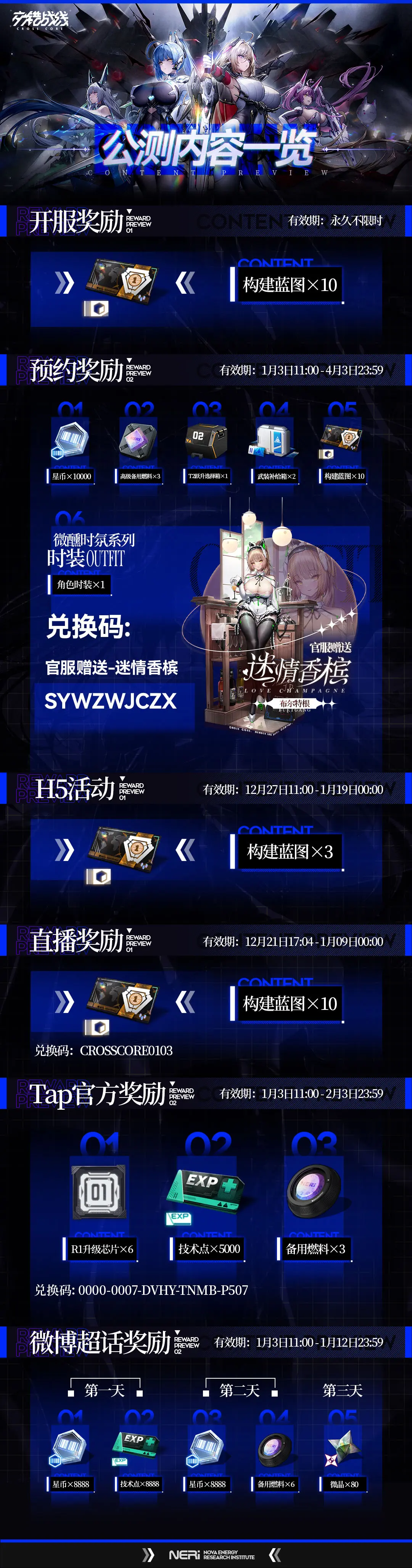 交错战线兑换码大全 交错战线公测活动福利攻略