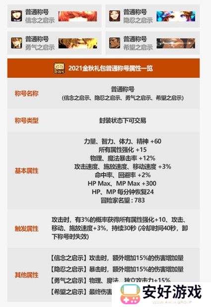 dnf2021金秋套礼包内容一览