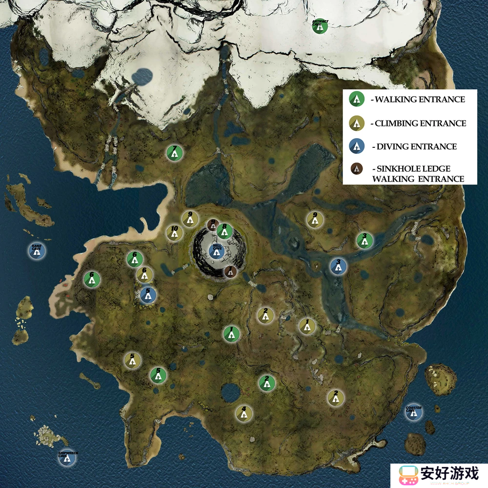 2023森林游戏地图大全汇总 森林大地图洞穴地图汇总