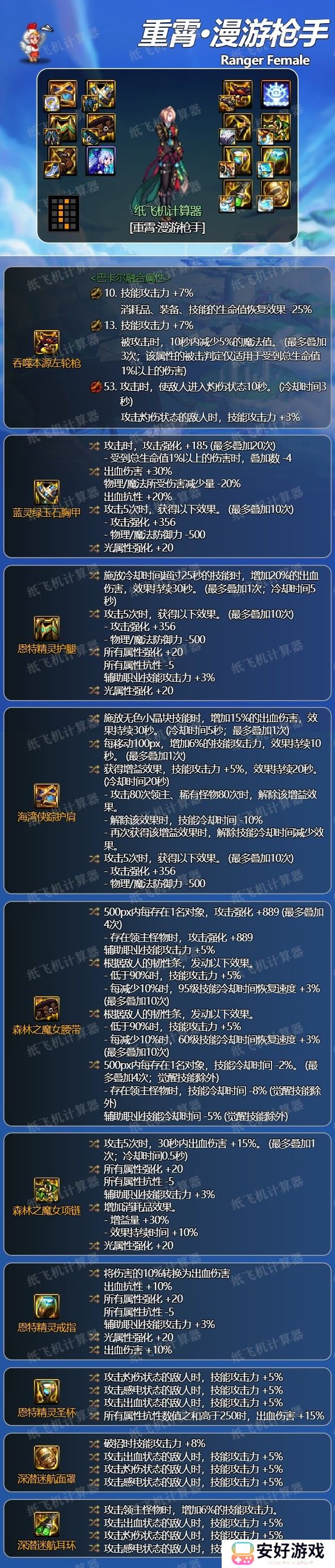 【110版本：职业百科】COLG全职业百科一一漫游枪手(女)(更新至神界版本)10