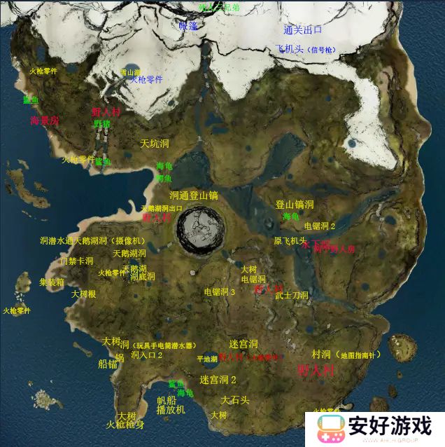 2023森林游戏地图大全汇总 森林大地图洞穴地图汇总