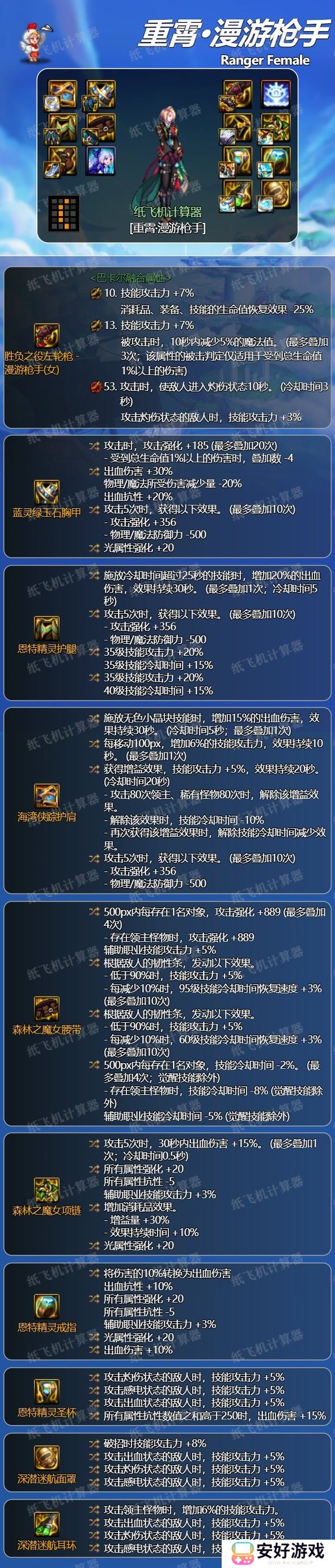 【110版本：职业百科】COLG全职业百科一一漫游枪手(女)(更新至神界版本)11