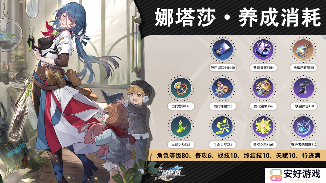 崩坏星穹铁道白露/娜塔莎满级养成材料汇总