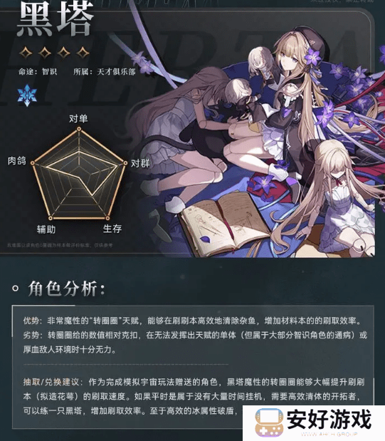 崩坏星穹铁道黑塔角色培养攻略