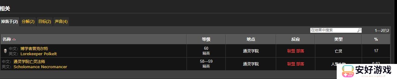 魔兽世界术士鬼雾套装出处在哪？