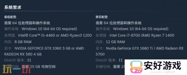 漫画改编游戏《伊甸星原》PC版配置要求公开