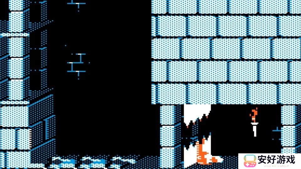 Apple II 版《波斯王子》中，王子被捕兽夹成两半。