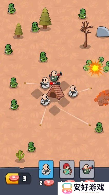 基地防御：僵尸生存