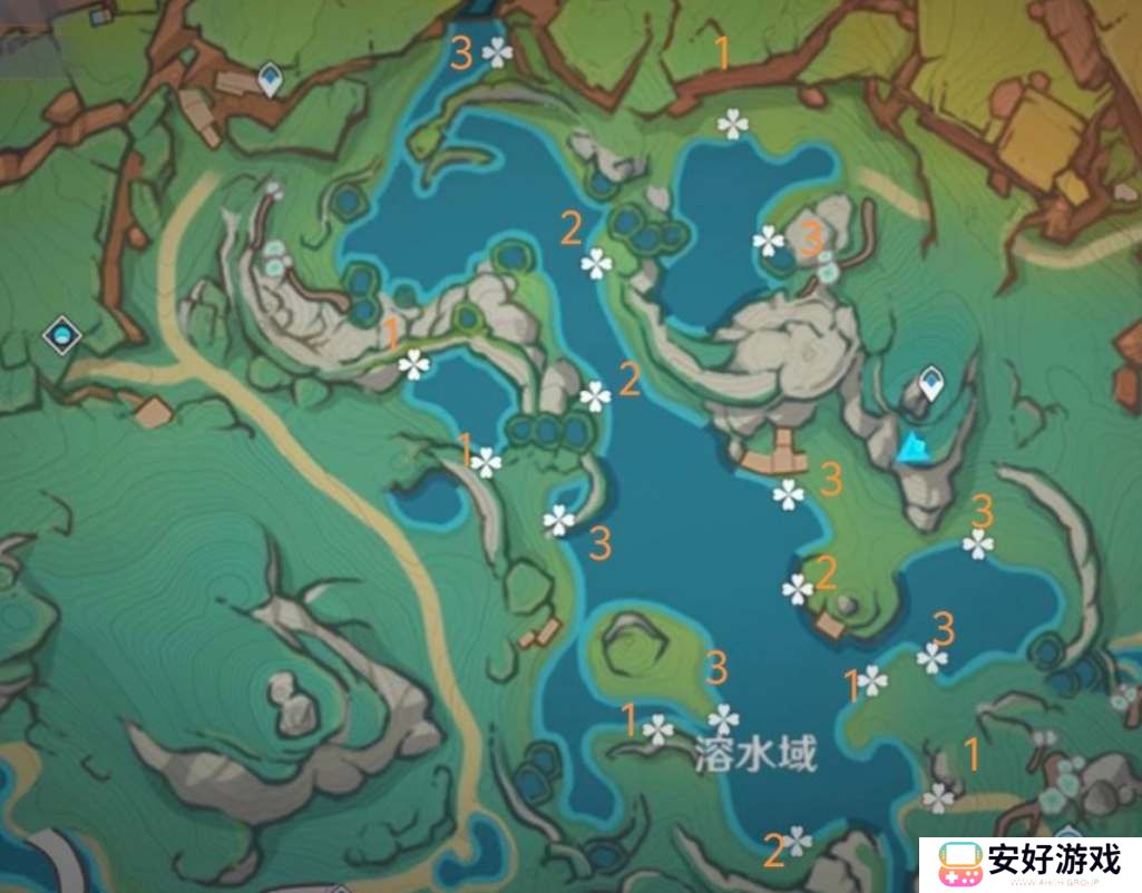 原神浪沫羽鳃高效采集路线图